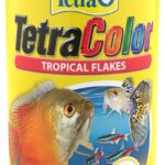 TetraColor Tropical Flakes, Color Boosting Fish Food, Nutritionally Balanced Diet for Tropical Fish, 2.2 oz