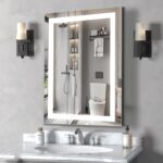 1624 inches LED Bathroom Mirror, Bathroom Vanity Mirror with Lights for Wall, Wall Mounted Vanity for Bathroom Makeup, Stepless Dimmable&Colors, Anti-Fog, Memory Function, Waterproof