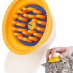 [PETHROOM] Cat Brush for Shedding Cats,Dogs, Kitten | Gentle Deshedding & Grooming Tool for Short or Long Hair | Safe Massage Brush for Sensitive Skin | Sturdy, Durable, and Portable