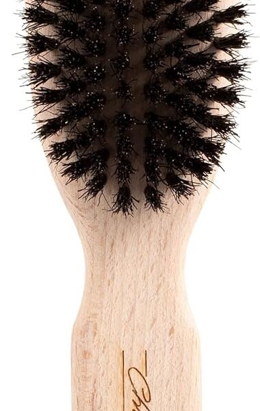 Chris Christensen Boar Dog Brush, Groom Like a Professional, Natural Boar Bristles, Beech Wood Handle, Distributes Natural Oils Making for a Healthy Coat
