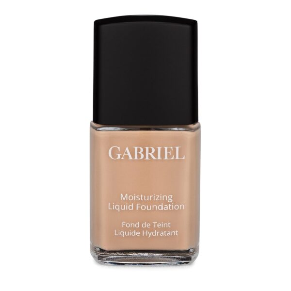 Gabriel Cosmetics Liquid Foundation, Organic Formula- 1 fl oz. (Natural Beige, 1.0)