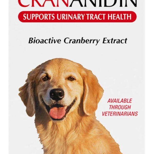 Nutramax Laboratories Crananidin Cranberry Extract Urinary Tract Health Supplement for Dogs, 75 Chewable Tablets