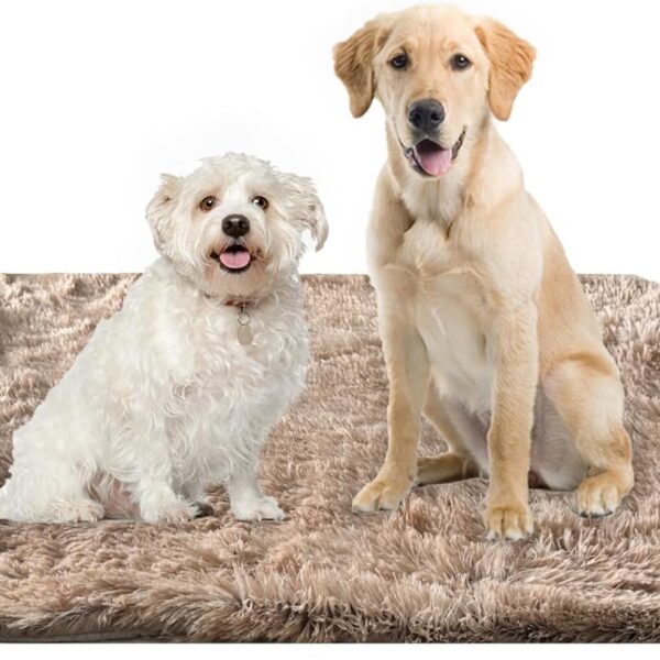 PJYuCien Fluffy Fleece Calming Pet Throw Blanket, Super Soft and Warm for Indoor Cats and Dogs, Large 30" * 40", Machine Washable, Puppy Bed (Brown)