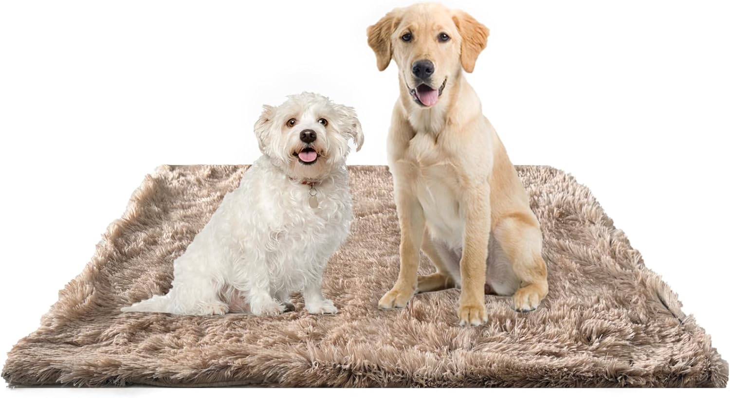 PJYuCien Fluffy Fleece Calming Pet Throw Blanket, Super Soft and Warm for Indoor Cats and Dogs, Large 30" * 40", Machine Washable, Puppy Bed (Brown) PJYuCien Fluffy Fleece Calming Pet Throw Blanket, Super Soft and Warm for Indoor Cats and Dogs, Large 30" * 40", Machine Washable, Puppy Bed (Brown)