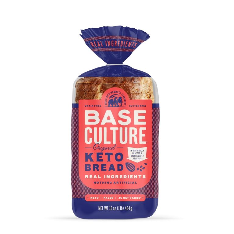 Base Culture Keto Bread | Original, 100% Paleo, Gluten Free, Grain Free, Non-GMO, Dairy Free, and Soy Free | 16oz Loaf