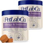 PetLab Co. Allergy & Immune Probiotics for Dogs, Support Seasonal Allergies, Gut & Digestive Health - Pork Flavor - 30 Soft Chews - Pack of 2 - Packaging May Vary