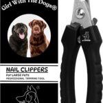Pet Nail Clippers by Girl With The Dogs, Nail Clippers for Grooming and Claw Care for Cats/Dogs (Large)