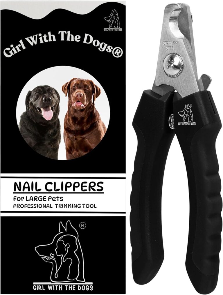 Pet Nail Clippers by Girl With The Dogs, Nail Clippers for Grooming and Claw Care for Cats/Dogs (Large)