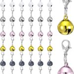 30 Pcs Pet Bells for Dog Metal Jingle Bells Loose Beads Pet Collar Accessories Colorful Loud Pendant Bell Anti-Lost Training Bell for Puppy Cat Dog Charm DIY Crafts