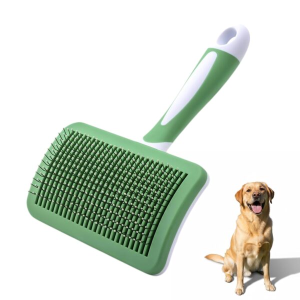 Self Cleaning Slicker Brush - Dog Brush for Labrador Retriever, Deshedding Grooming Tool for Dogs, Deshedding and Hair Eliminate for Long and Short Haired Dogs, for Clear Away Tangles, Knots and Mats