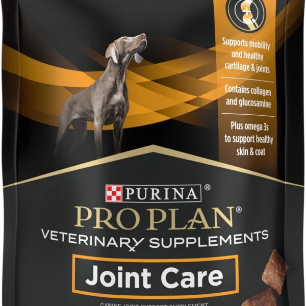 Purina Pro Plan Veterinary Small Breed Dog Joint Care Supplement with Glucosamine, Chondroitin, and Collagen to support Hip and Joint Health  30ct Pouch