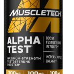MuscleTech Testosterone Booster for Men, AlphaTest - T-Boost Mens Supplement with Tribulus Terrestris & Boron - Daily Male Gym Workout Supplements for Muscle Growth, Stamina & Energy - 120 Pills