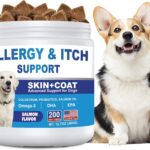 Dog Allergy and Itching Skin Chews - 200ct, Salmon Flavor
