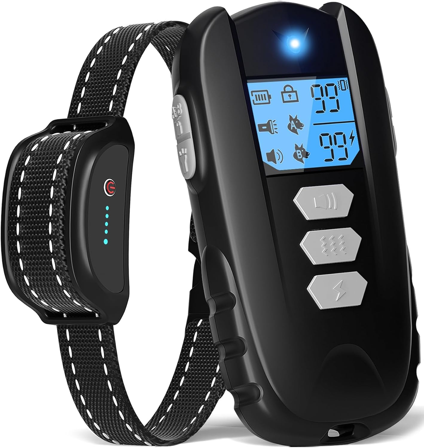 Shock Collar for Dogs, Long-Range Dog Shock Collar with Remote Control IPX7 Waterproof Dog Training Collars with Remote Rechargeable E-Collars for Small Medium Large Dogs 10-120lbs Beige Shock Collar for Dogs, Long-Range Dog Shock Collar with Remote Control IPX7 Waterproof Dog Training Collars with Remote Rechargeable E-Collars for Small Medium Large Dogs 10-120lbs Beige