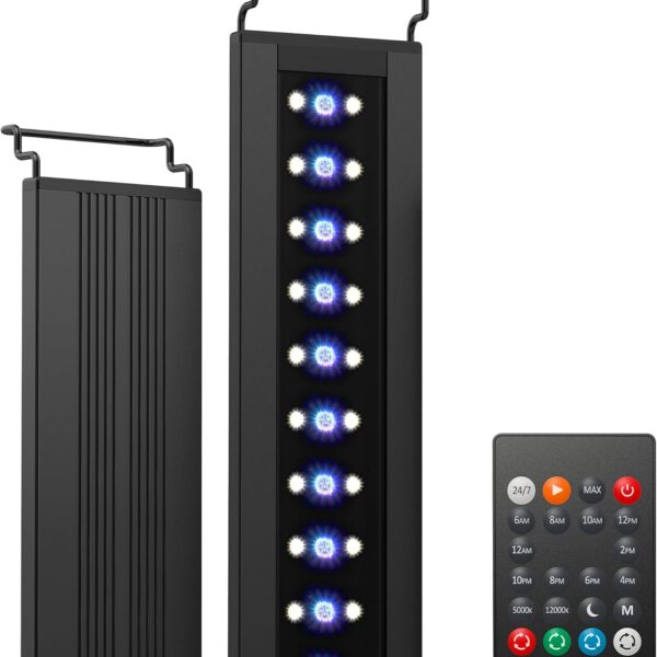 NICREW C10 24/7 LED Aquarium Light for Plants, 18-24 Inches, Full Spectrum Fish Tank Light with Timer, Brightness Adjustable