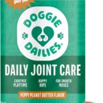Doggie Dailies, Hip and Joint Supplement for Dogs, Glucosamine Chondroitin, Premium Hip and Joint Chews for Dogs All Breeds & Sizes, Dog Vitamins and Supplements, (Peanut Butter) 225 Chews