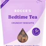 Bocce's Bakery Oven Baked Bedtime Tea Treats for Dogs, Wheat-Free Everyday Dog Treats, Made with Real Ingredients, Baked in The USA, All-Natural Biscuits, Banana, Vanilla, & Lavender, 5 oz