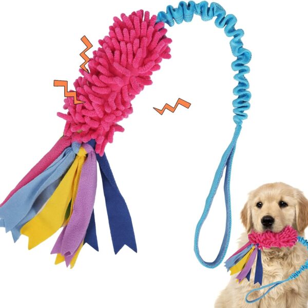 Wodoca Dog Tug Toy - Aggressive Chewer Rope Toy with Strong Squeak, Ideal for Large Dogs, Easy to Clean, Hand Made