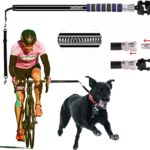 Dog Bike Leash Attachment,Second Generation Built-in Shock Absorption System Adjustable Leash Length Running slatmill for Large Small Dogs Harness Accessories,2Years Warranty Black