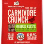 Stella & Chewy's Freeze-Dried Raw Dog Treats - Carnivore Crunch for Training - Natural Limited Ingredient, Grain-Free - Perfect for Picky Eaters - Duck Recipe - 3.25 oz Bag