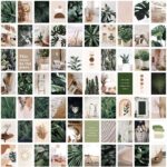bOPART 70pcs Wall Collage Kit Aesthetic Picures, Green Plant Room Decor Aesthetic Collage Picture Wall Decor for Teen Girls/boys Room bedroom Dorm (4x6 inch)