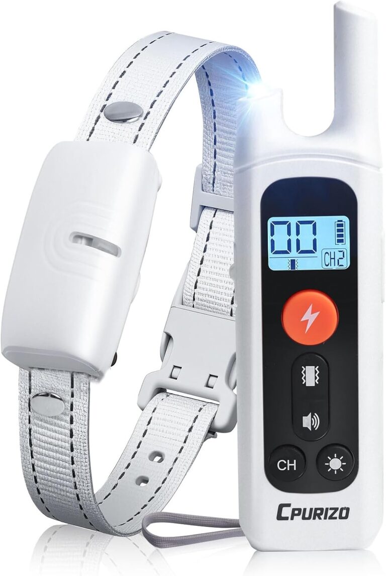 Dog Shock Collar - 3300FT Shock Collar for Dogs with Night-Light, IP67 Waterproof Dog Training Collar with Remote - Beep, Shake, Safe Shocks, 2H Fast Charging - fits 4.5-21.6in Dogs