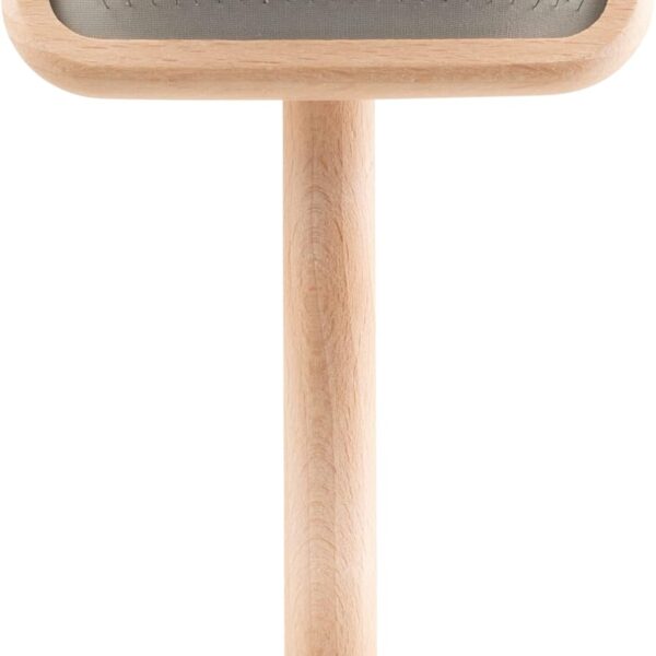 Chris Christensen Mark II Slicker Brush, Groom Like a Professinal, Stainless Steel Pins, Lightweight Beech Wood Body, Ground and Polished Tips, Small