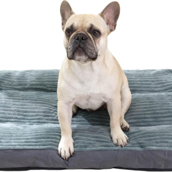 Dog Beds for Medium Dogs -Dog Crate Pad with Removable Washable Cover, Non-Slip Bottom, Pet Mat Comfort Cushion for Joint Relief, Deep Sleep & Home Decor