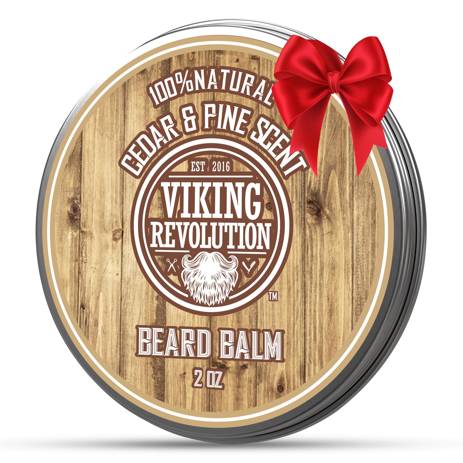 Viking Revolution Cedar & Pine Beard Balm - Butter with Argan Oil, Softener & Moisturizer for Men - Wax for Beards (2oz, 1 Pack) Viking Revolution Cedar & Pine Beard Balm - Butter with Argan Oil, Softener & Moisturizer for Men - Wax for Beards (2oz, 1 Pack)