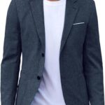 PJ PAUL JONES Mens Casual Sport Coat Blazer Two Buttons Lightweight Business Jackets
