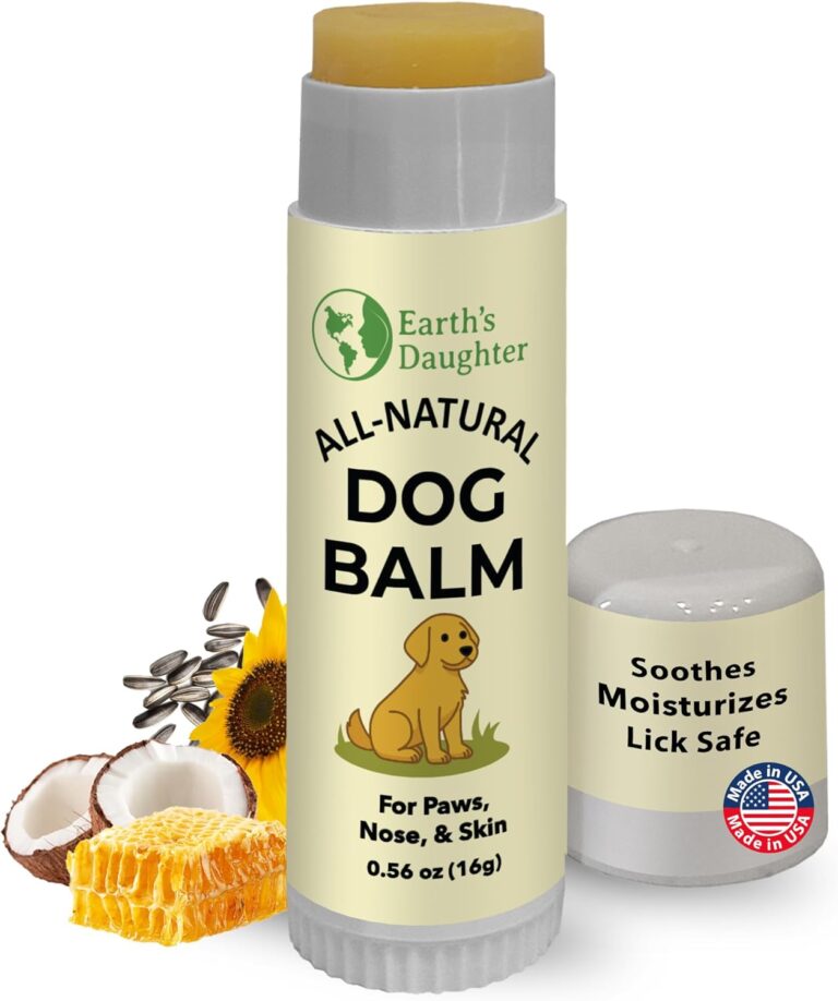 Earths Daughter Dog Paw Balm Big 0.56 oz  Organic Paw & Nose Protector with Beeswax, Coconut & Calendula  Itch Relief & Natural Skin Care for Dogs & Puppies  Travel Essential