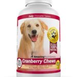 Amazing Cranberry for Dogs Pet Antioxidant, Urinary Tract Support Prevents and Eliminates UTI in Dogs, 120 Chews