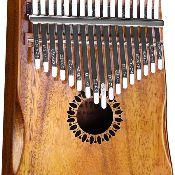 Kalimba Thumb Piano 17 Keys, Portable Mbira Finger Piano Gifts for Kids and Adults Beginners