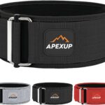 APEXUP Weight Lifting Belt, 4 Inch Quick Locking Gym Belt Fitness Weightlifting Belt for for Squats, Weightlifting and Strength Training