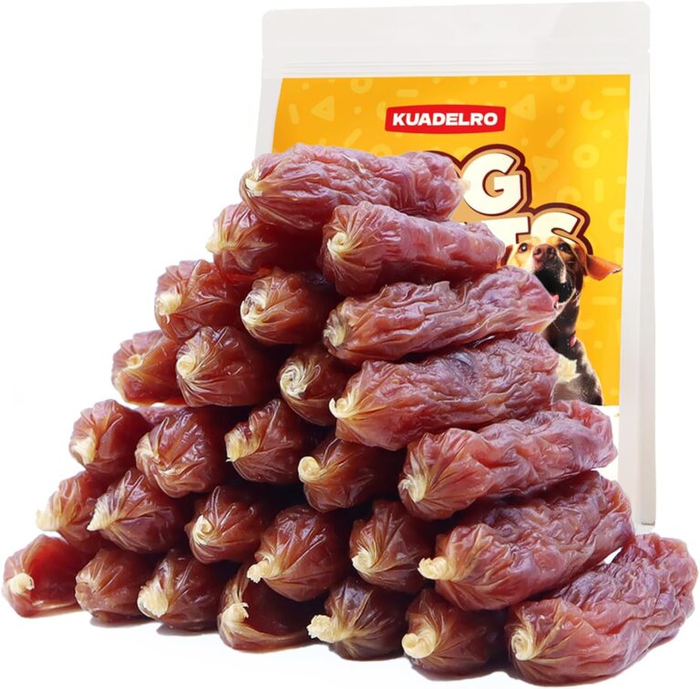 Duck Sausage Soft Dog Treats, Duck Jerky Training Treats Skiny Coat Dog Chews for Senior Small Medium Large Breed 10.58oz