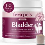 Fera Pets Bladder Support - Cranberry for Dogs & Cats - D-Mannose & Marshmallow Root - Urinary Tract Support - Supports Normal Urine pH - Boosts Immunity - 60 Scoops