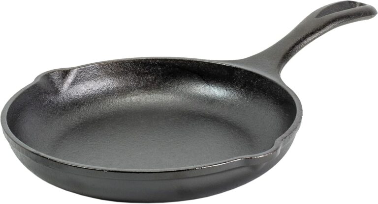 Lodge 8" Cast Iron Skillet - Chef Collection - Perfect Sear - Ergonomic Handles - Superior Heat Retention - Cast Iron Cookware & Skillet