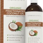 Viva Naturals Organic Fractionated Coconut Oil, 16 fl oz  Skin & Hair Moisturizer, Massage Oil, Carrier Oil for Essential Oils