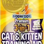 Bodhi Dog 3-in-1 Cat & Kitten Training Aid - Cat Deterrent Spray for Indoor and Outdoor Use - Protect Furniture, Rugs and Plants - Establish Boundaries & Keep Felines Off - Made in USA (8 Fl Oz)