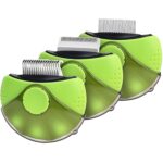 Pet Republique Deshedding + Dematter + Pin Brush 3 in 1 Grooming Brush Tool for Small Dogs & Cats