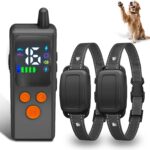 Dog Training Collar with Remote - 4500ft Waterproof Dog Shock Collars 2 Dogs for Large Medium Small Dogs Rechargeable E Collars for Dogs Training with Beep Vibration Humane Shock(1-16) Mode