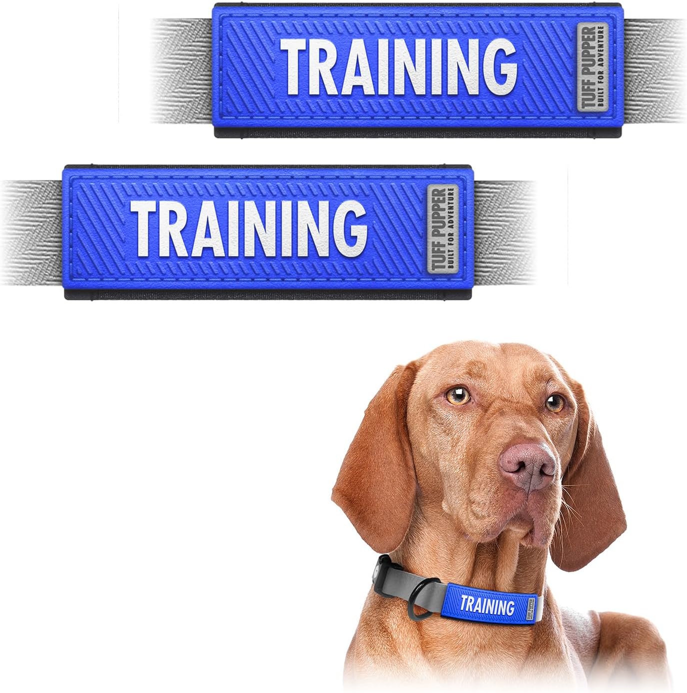 Tuff Pupper 2-Pack Waterproof Collar Sleeves | Fits Any 1 Inch Wide Dog Collar | Dual Sided Message | Durable Silicone & Neoprene | Odor & Stink Proof | Easy Slide On & Off (in Training, Standard) Tuff Pupper 2-Pack Waterproof Collar Sleeves | Fits Any 1 Inch Wide Dog Collar | Dual Sided Message | Durable Silicone & Neoprene | Odor & Stink Proof | Easy Slide On & Off (in Training, Standard)