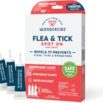 Wondercide - Flea & Tick Dog Spot On - Flea, Tick, and Mosquito Repellent, Prevention for Dogs with Natural Essential Oils - Up to 3 Months Protection - Medium 3 Tubes of 0.10 oz