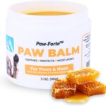 Forticept PAW Balm | Dog Paw Protector from Hot Pavement, Dirt, Salt, Ice and Snow | Soother and Moisturizer for Cracked Dog Paw Pads | Natural Wax Based, Lick Safe 3 oz