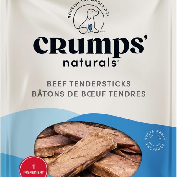 Crumps Naturals Beef Tendersticks 58g/2oz | High Protein Dog Treats | Baked Beef | Single Ingredient | Great for training