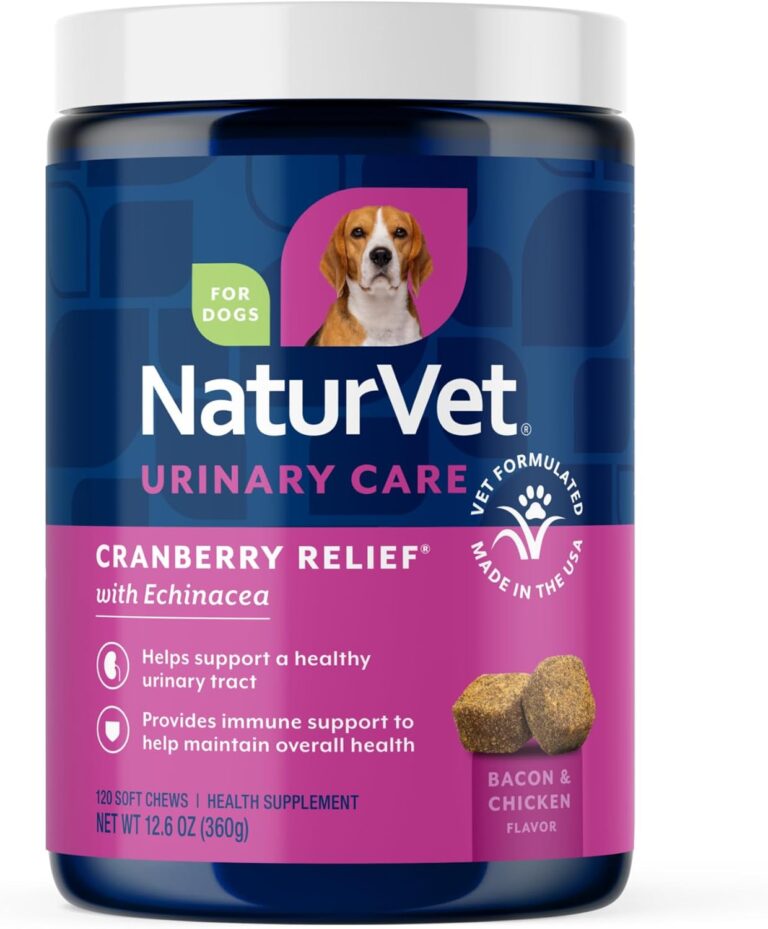 NaturVet  Cranberry Relief Plus Echinacea  Helps Support a Healthy Urinary Tract & Immune System  120 Soft Chews