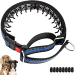 Mayerzon Martingale Collar for Dogs, No Pull Dog Collar with Reflective Strip for Small Medium Large Dogs, Anti Pulling Dog Collar with Buckle for Walking Training, Safe for Night Walk(Blue, M)