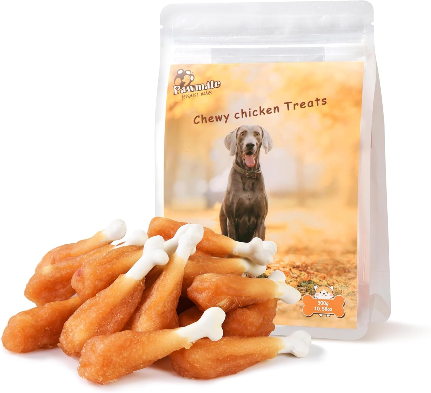 Dog Treats Chicken Wrapped Calcium Bone, Rawhide-Free Grain-Free Training Treats for Dogs Teeth Cleanning Breath Fresh Dog Chewy Snacks for Medium Large Dogs 10.6 oz, 18-19 Counts Dog Treats Chicken Wrapped Calcium Bone, Rawhide-Free Grain-Free Training Treats for Dogs Teeth Cleanning Breath Fresh Dog Chewy Snacks for Medium Large Dogs 10.6 oz, 18-19 Counts