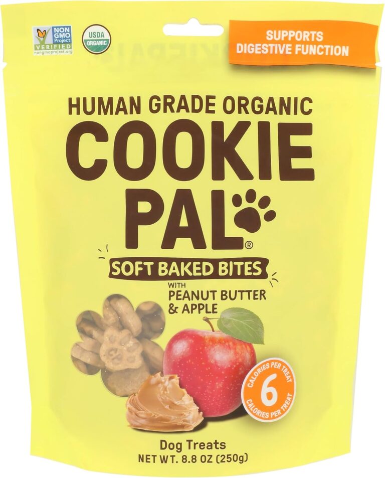 CookiePal Organic Peanut Butter & Apple Soft Baked Dog Treats, 8.8 OZ