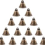 35PCS Vintage Bronze Jingle Bells, 38mm Christmas Jingle Bells Rings Christmas Tree Ornaments Pendants for Christmas Tree Decoration, Making Wind Chimes, Dog Doorbell & Potty Training, Housebreaking